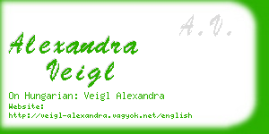 alexandra veigl business card